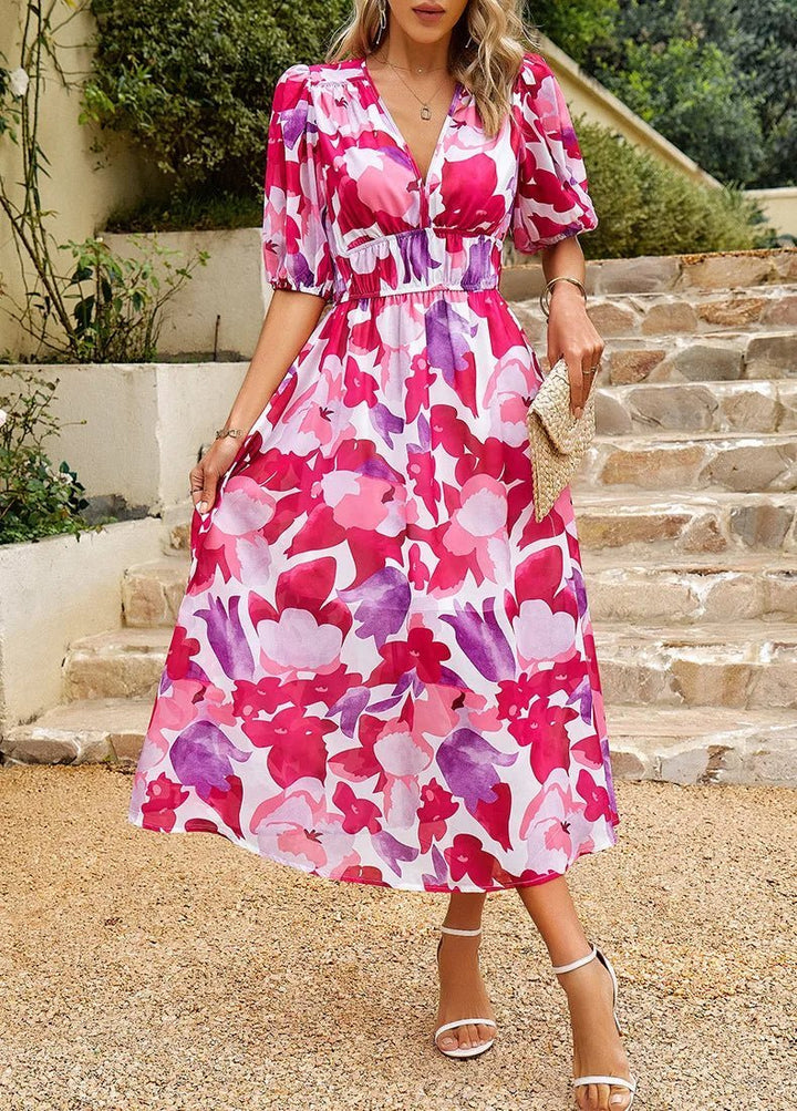 Allison | Graceful Floral Dress