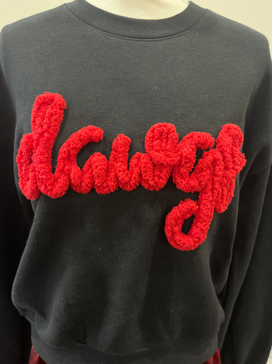 DAWGS yarn stitched sweatshirt