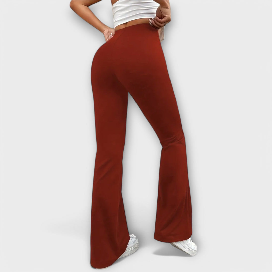 Serena - Flared Leg Relaxed Fit Pants