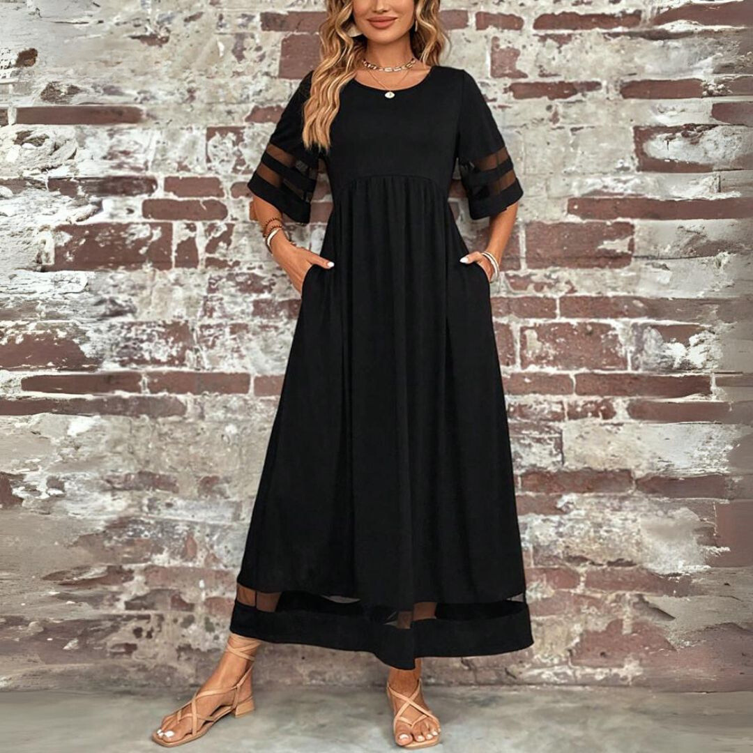 Aubrey™ – Figure-Enhancing Midi Dress with Tummy Control