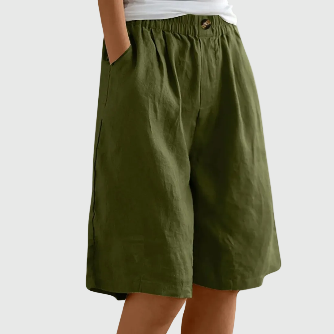 Miley | Chic Cotton-Linen Shorts