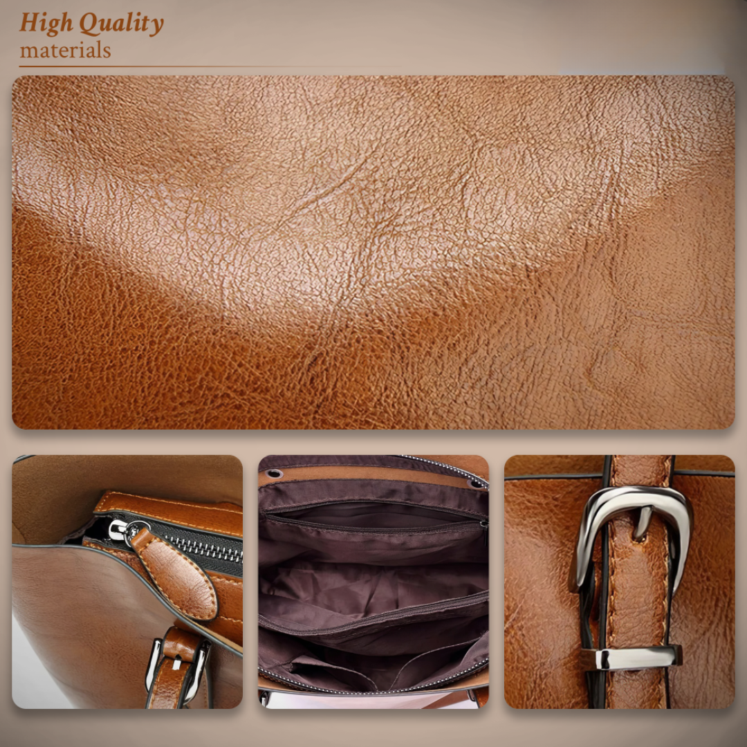 Jane | Classic Vintage Leather Handbag
