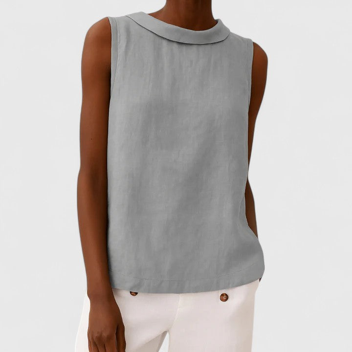 Anastine | Stylish Roll Collar Top