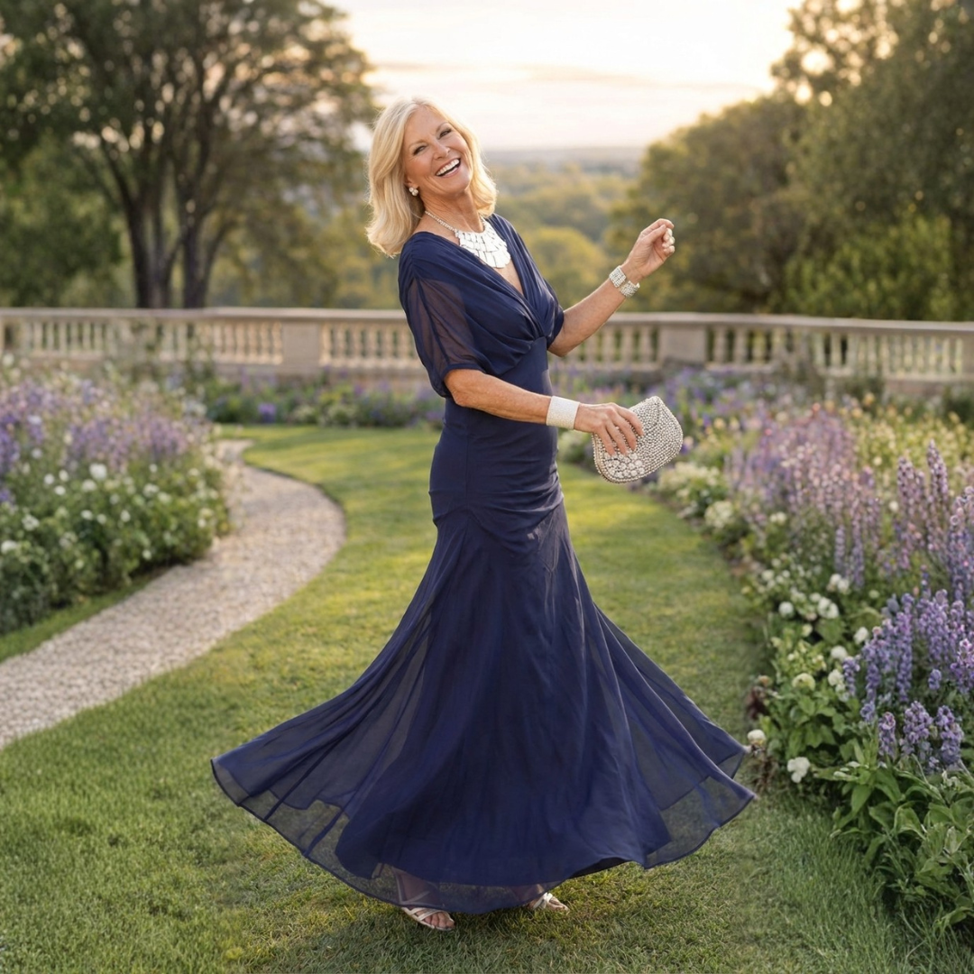 Camille | Elegant Chiffon Maxi Dress