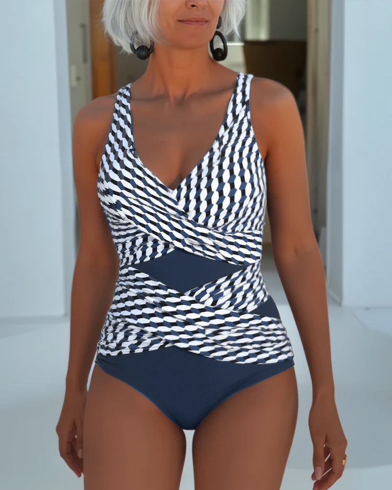 Ashley™ | Cross-Over Design Swimsuit for Effortless Resort Style