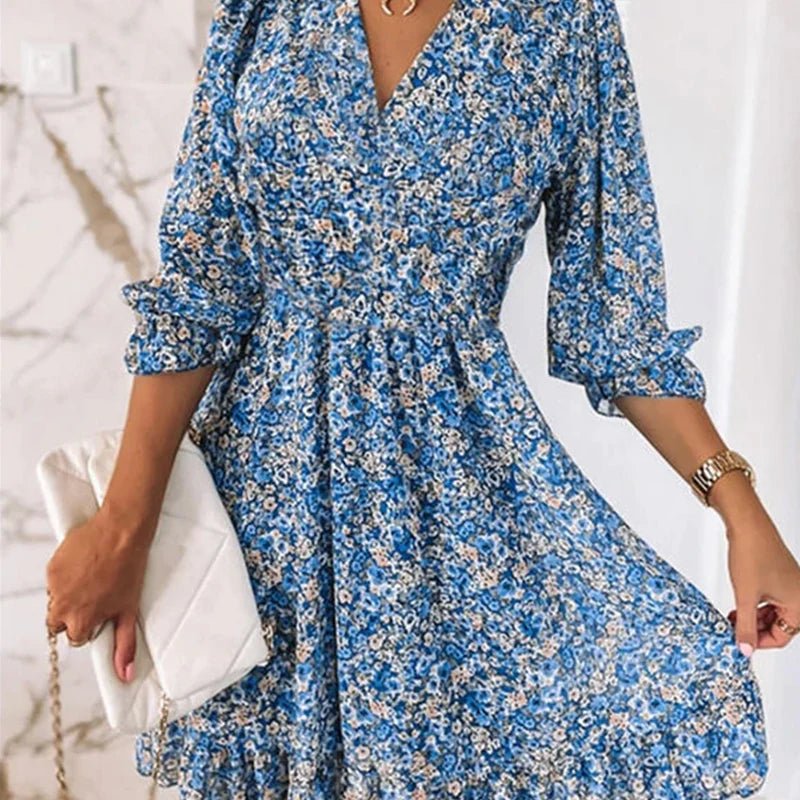 Sunna - Chic Floral Elegance Dress