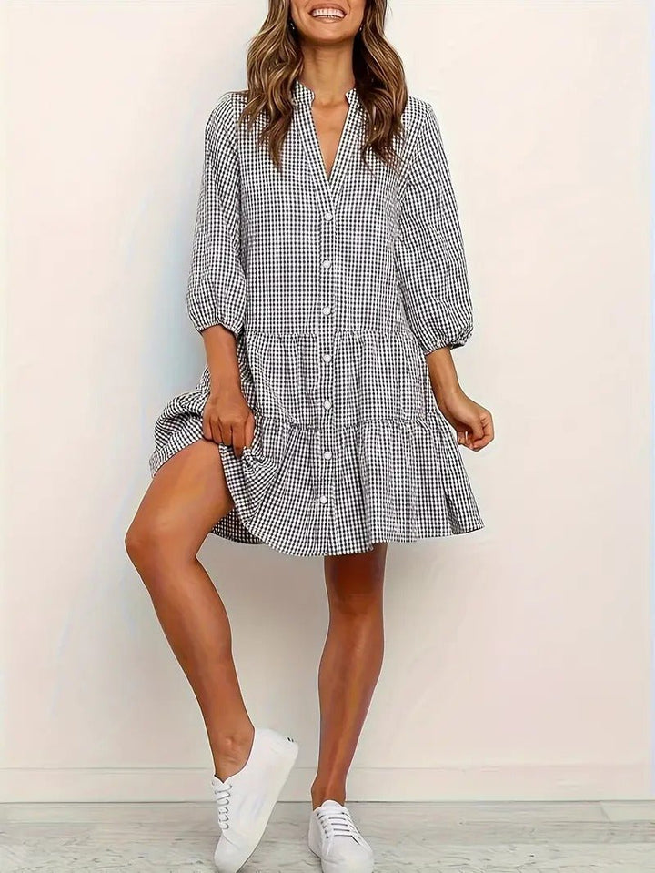 Calio | Gingham Delight Dress