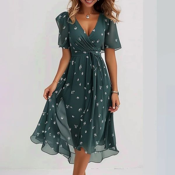 Arabella - Floral Print Summer Dress