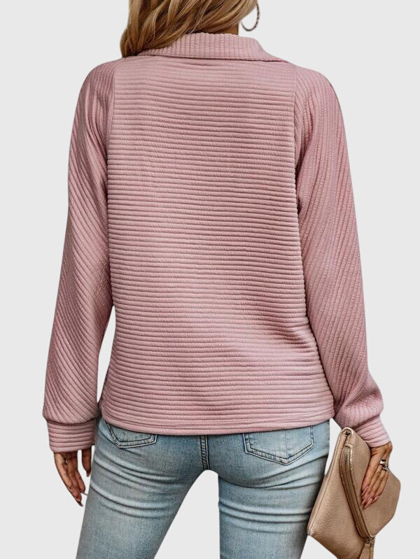 Molly | Stylish Half-Zip Knit Sweater
