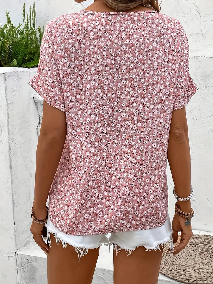 Verna™ | Chic Floral Pattern Blouse