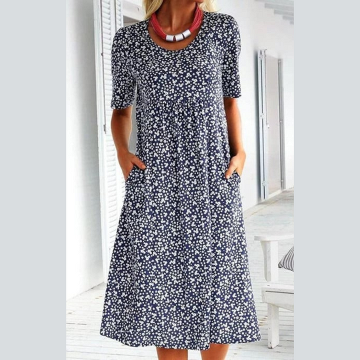 Amara | Chic Floral Midi Dress