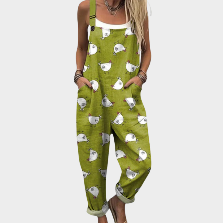 Caelyra | Cozy Printed Jumpsuit