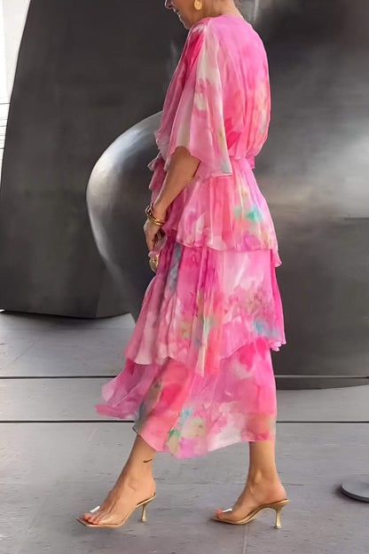 Linda | Chic Layered Elegance Dress