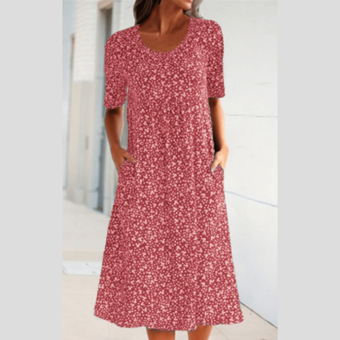Amara | Chic Floral Midi Dress