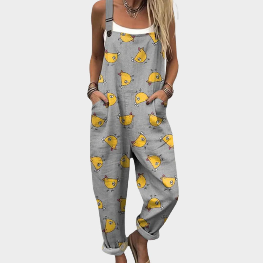Caelyra | Cozy Printed Jumpsuit