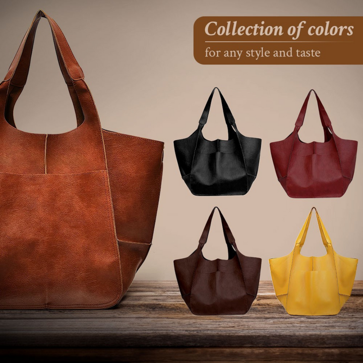 Ruth - Classic Elegance Leather Tote Bag