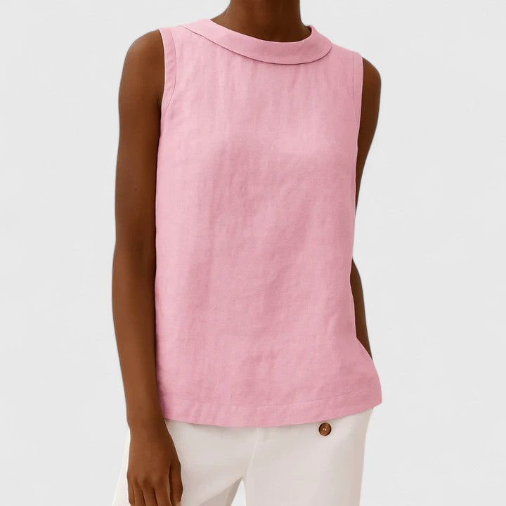 Anastine | Stylish Roll Collar Top
