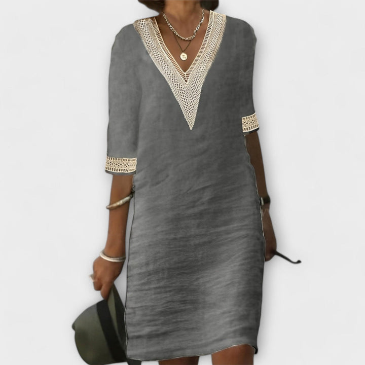 Emelia | Bohemian V-Neck Dress