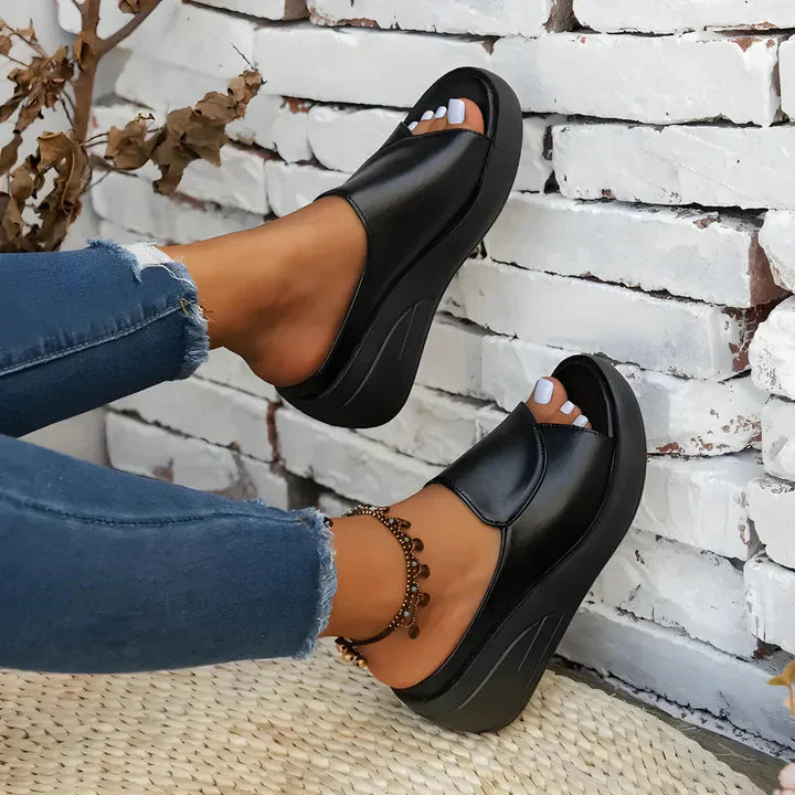 Eliza™ – Orthopedic Wedge Slip-On Sandals