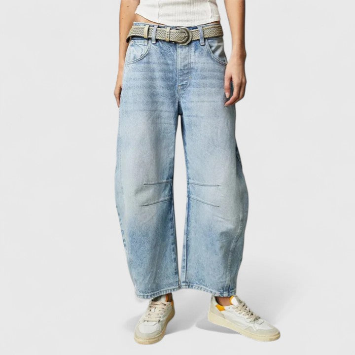 Rain | Relaxed Fit Wide-Leg Trousers