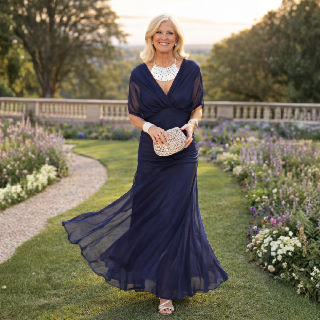 Camille | Elegant Chiffon Maxi Dress