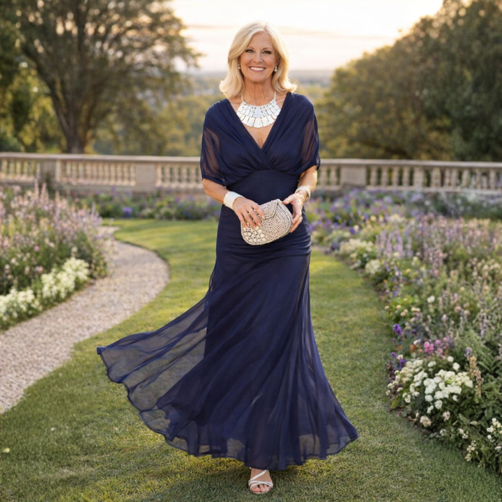 Camille | Elegant Chiffon Maxi Dress