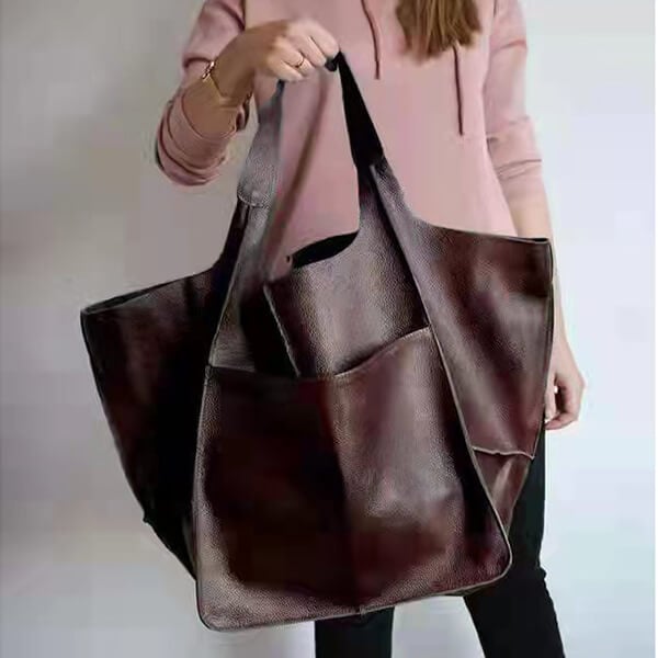 Ruth - Classic Elegance Leather Tote Bag