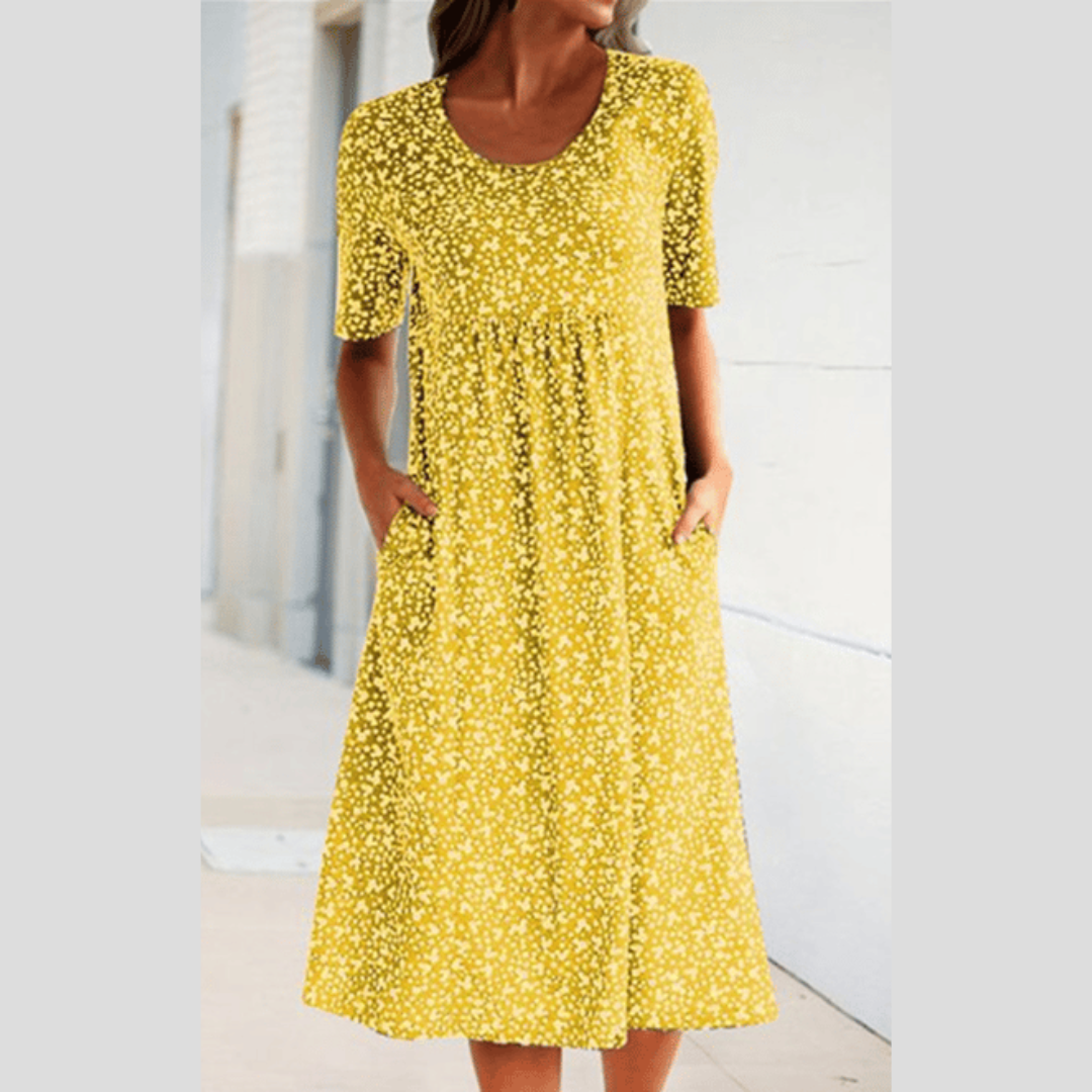 Amara | Chic Floral Midi Dress