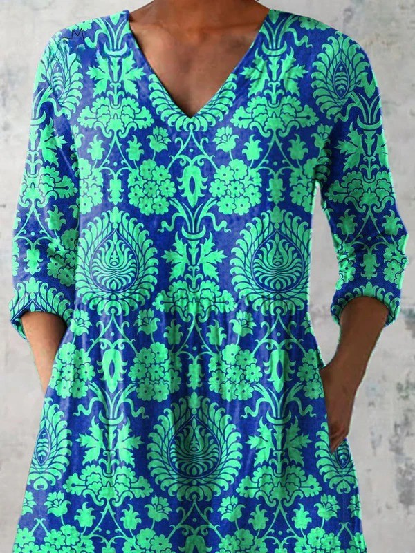 Beatrix | Elegant Long V-Neck Blouse
