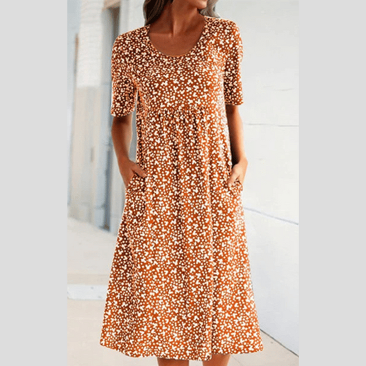 Amara | Chic Floral Midi Dress