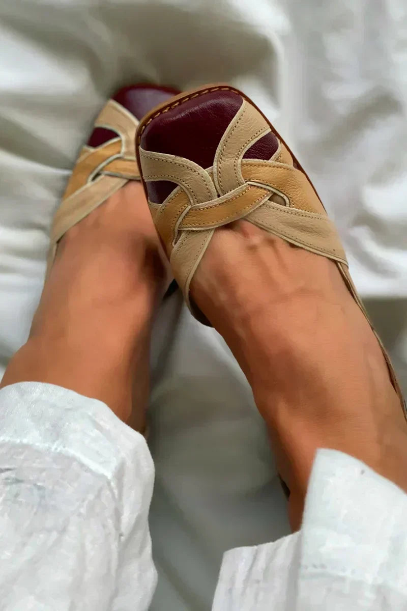 Amara | Tri-Color Slip-On Loafers