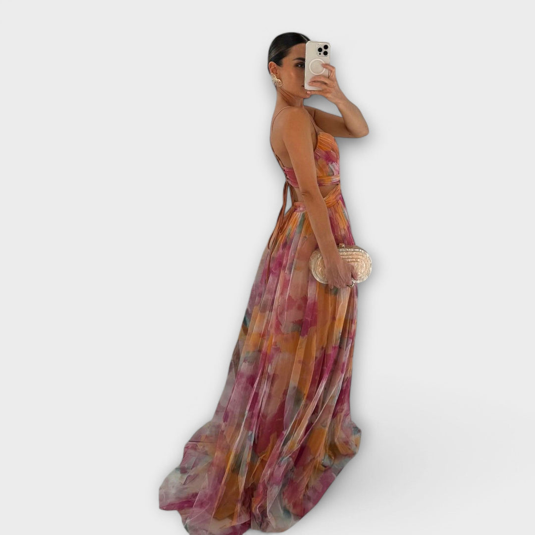 Annai Mesh Maxi Dress - Stylish and Flattering Fit