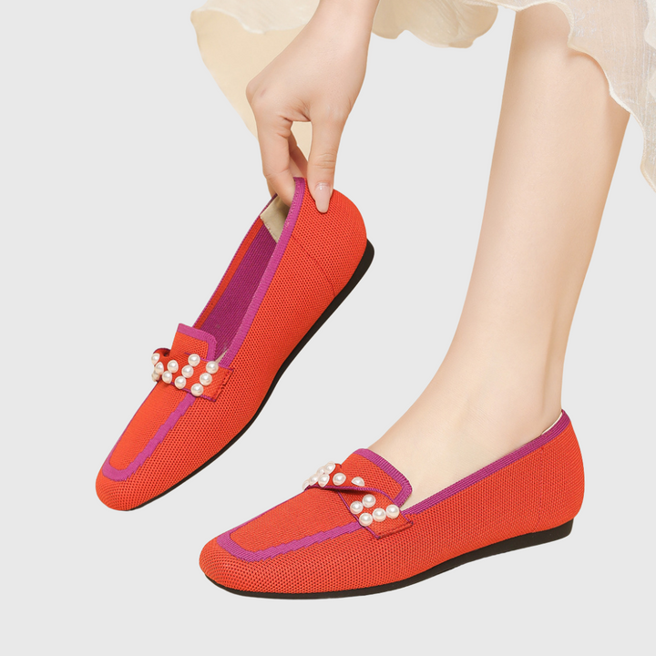 Melora | Luxe Pearl Comfort Loafers