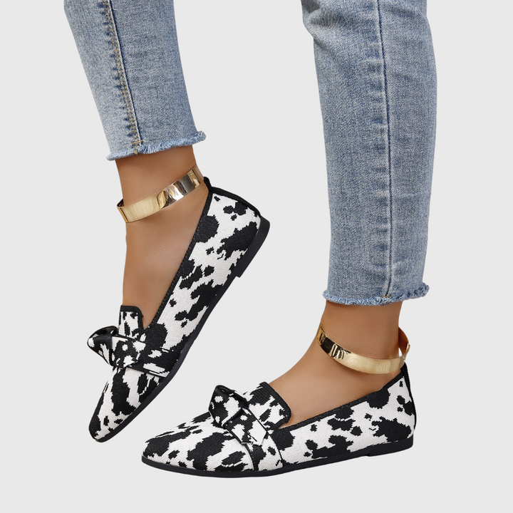 Mabel | Dalmatian Print Comfort Loafers