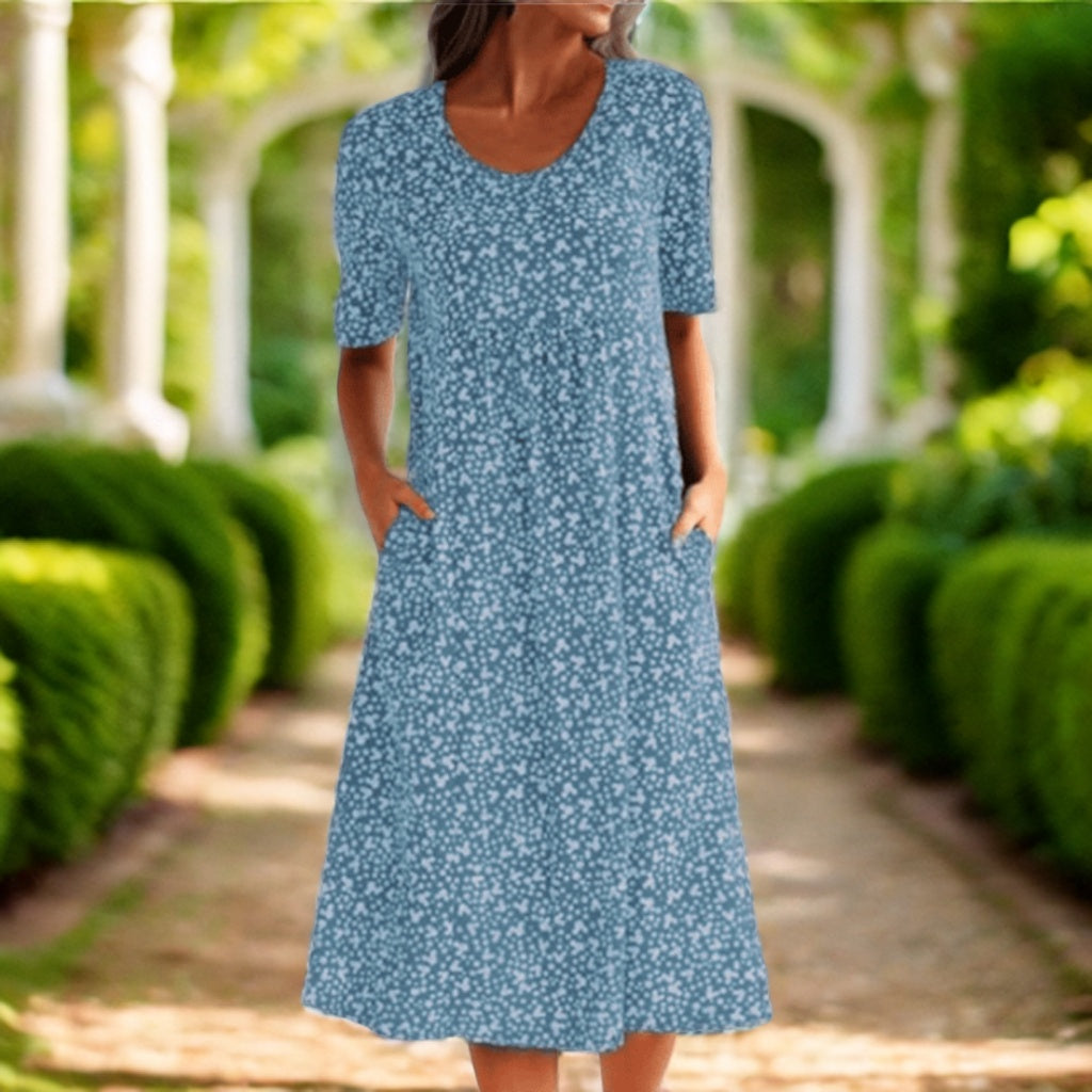 Amara | Chic Floral Midi Dress