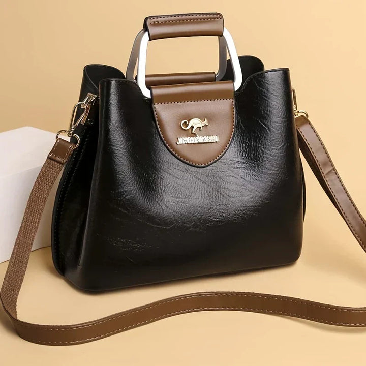 Isabella - Stylish Leather Bucket Bag