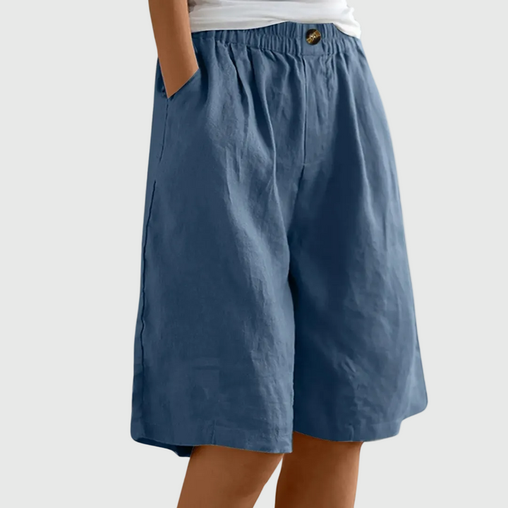 Miley | Chic Cotton-Linen Shorts