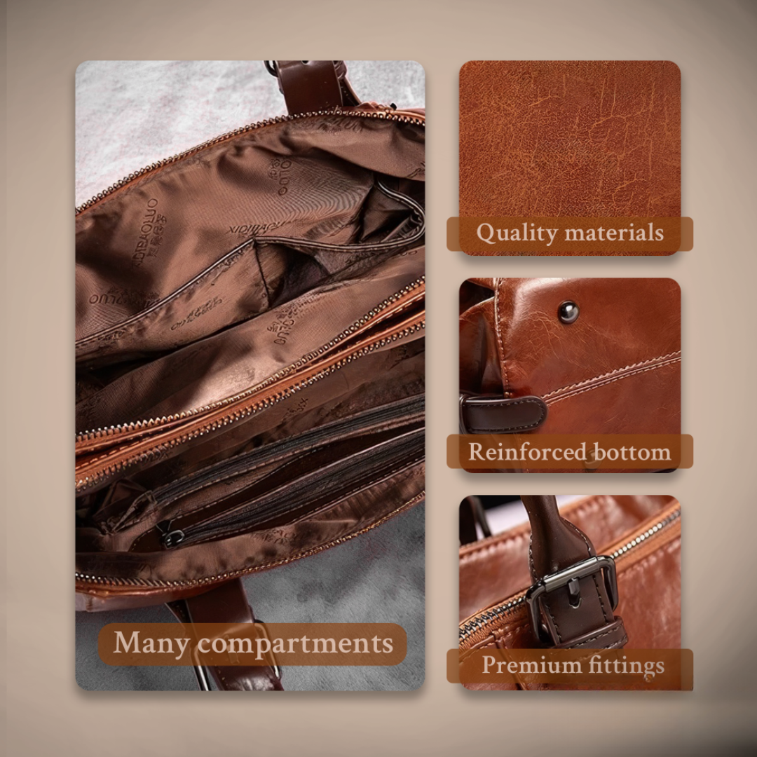 Katherine - Elegant Leather Statement Handbag