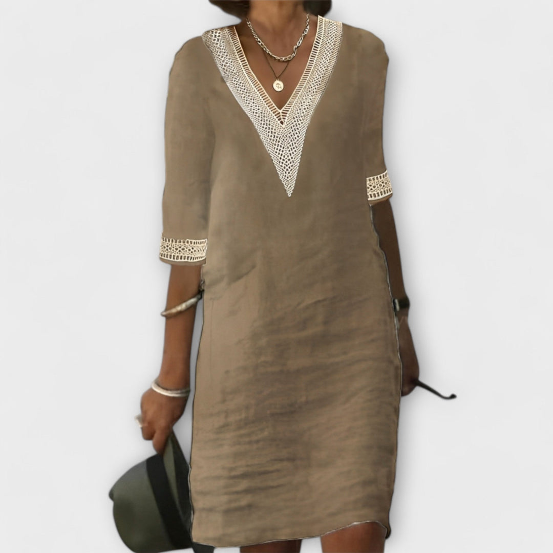 Emelia | Bohemian V-Neck Dress