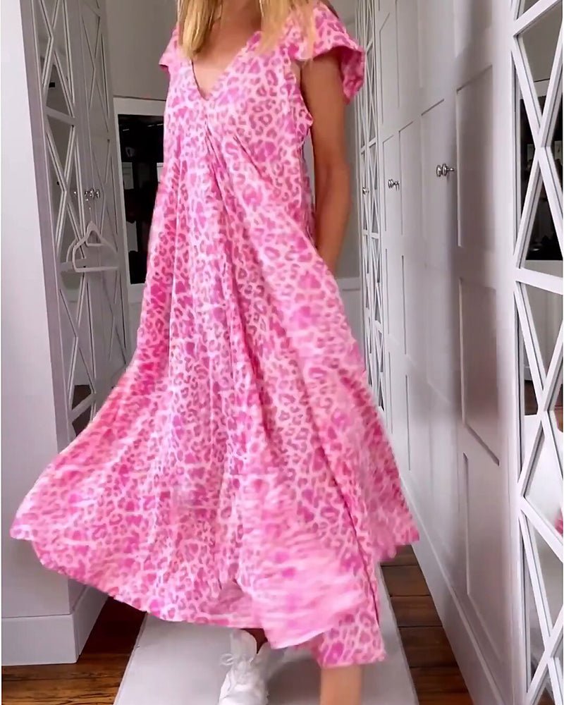 Glaiza | Elegant V-Neck Maxi Dress