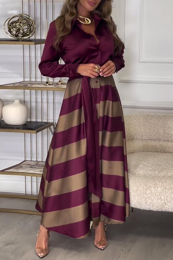 Ava™ Striped Maxi Dress