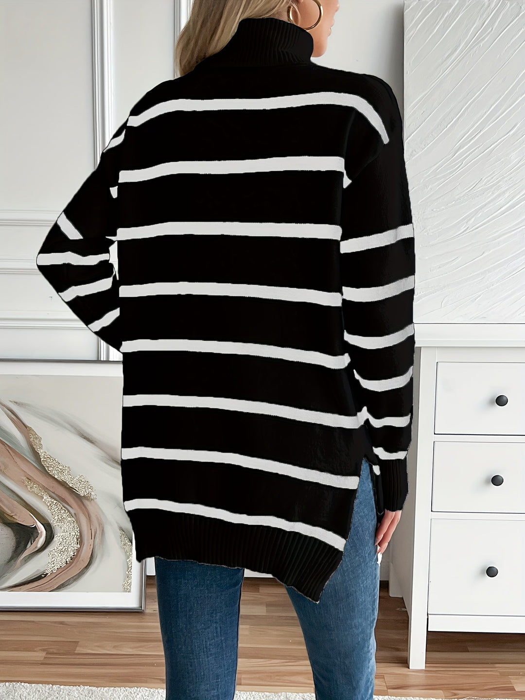 Maya - Striped Knit Sweater