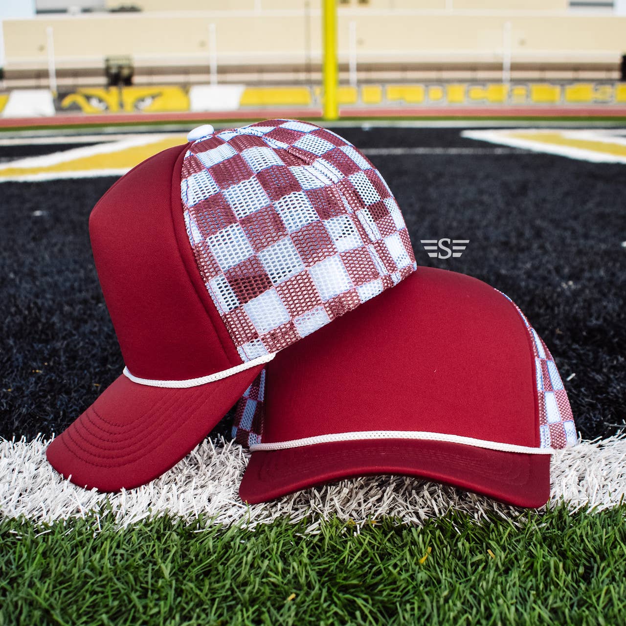 Checkered Mesh Back Cap