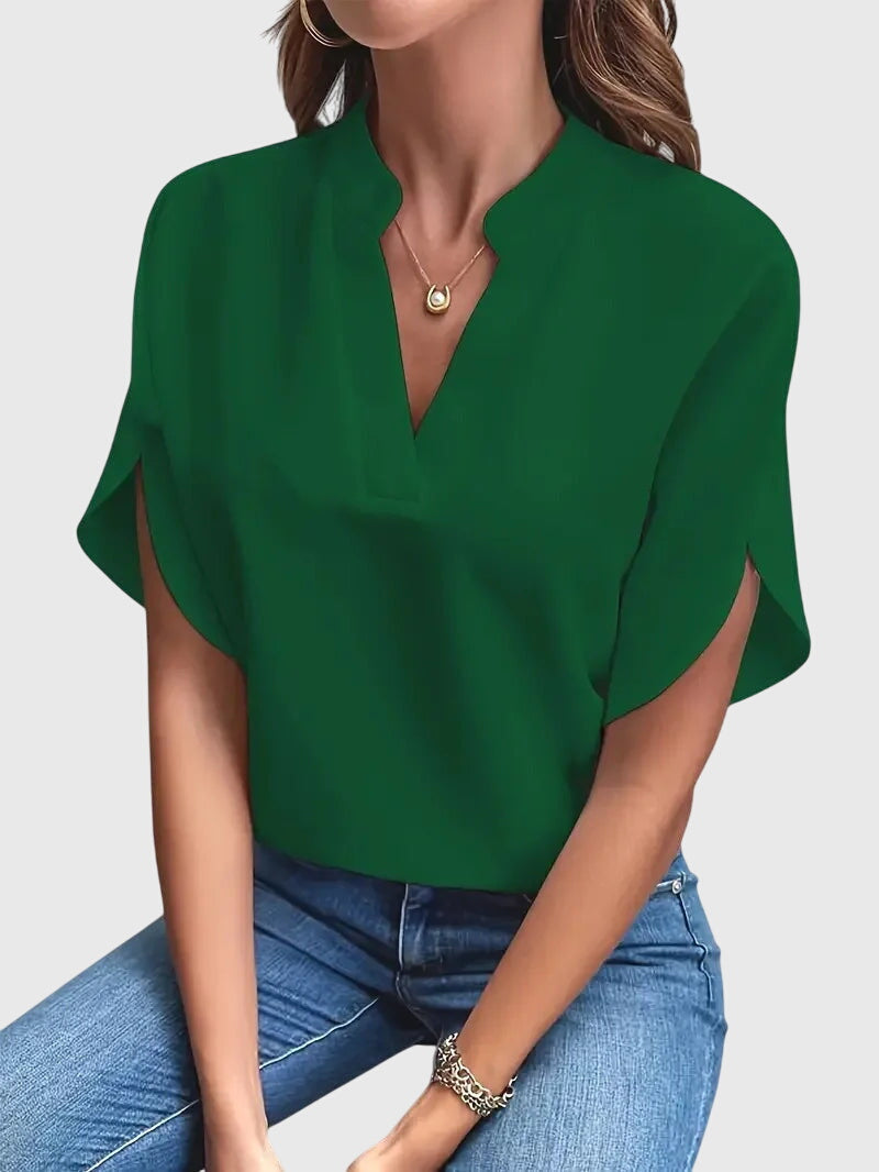 Beatrix™ | Luxuriously Soft V-Neck Blouse