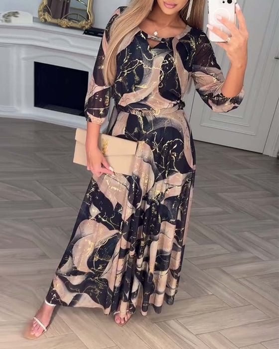 Chavelle | Floral Print Chiffon Dress