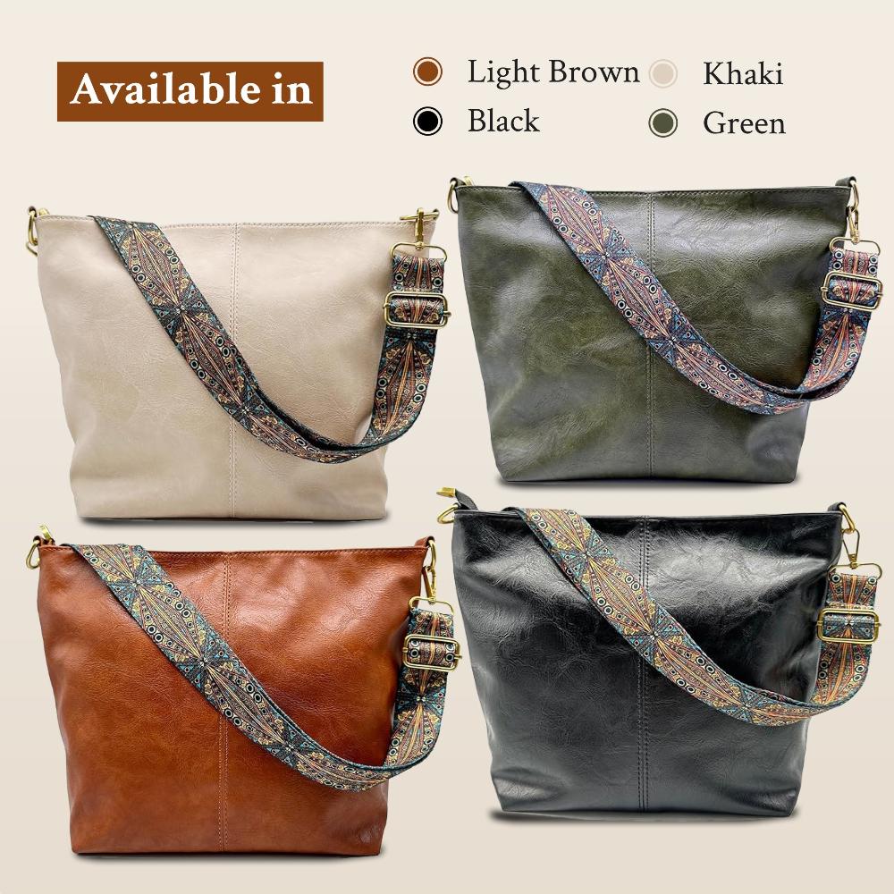 Linda - Classic Leather Shoulder Bag with Vintage Appeal