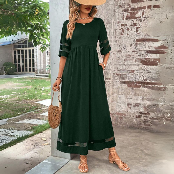 Aubrey™ – Figure-Enhancing Tummy Control Midi Dress