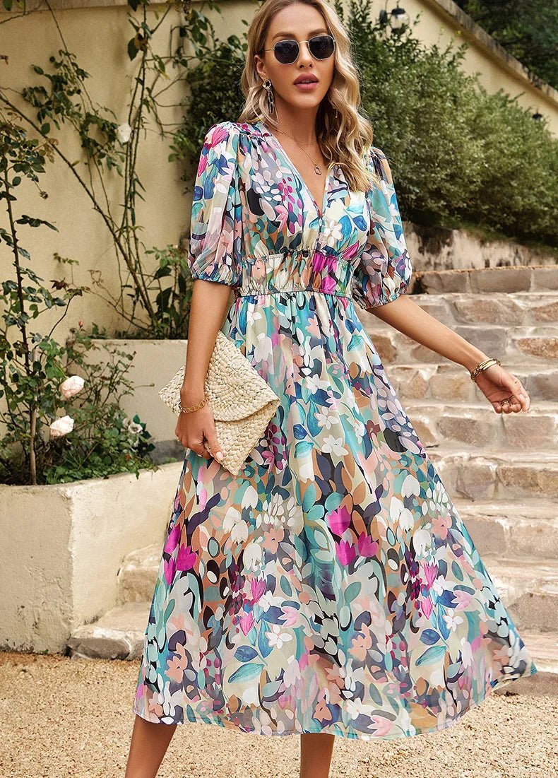 Allison | Graceful Floral Dress