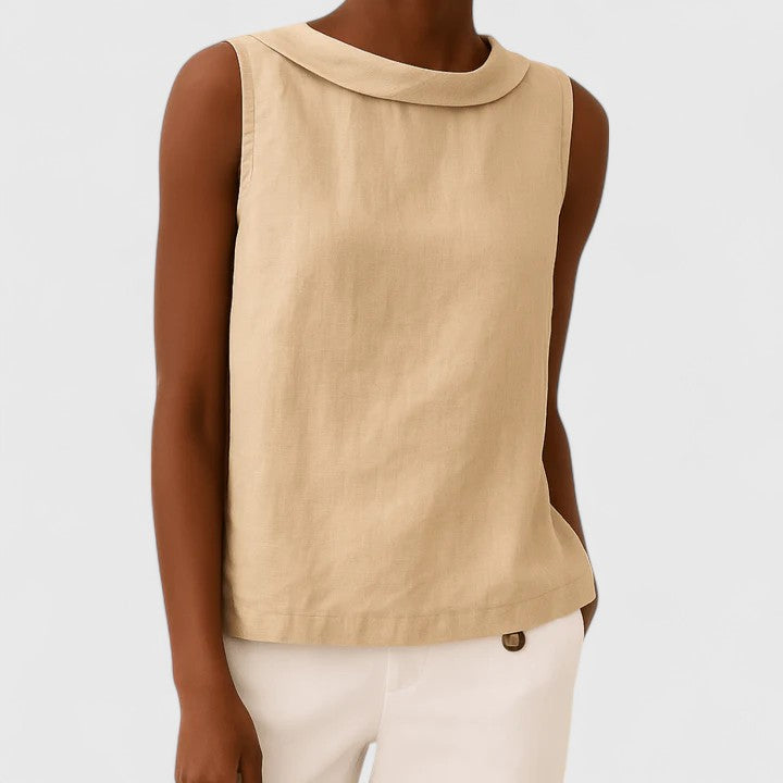 Anastine | Stylish Roll Collar Top