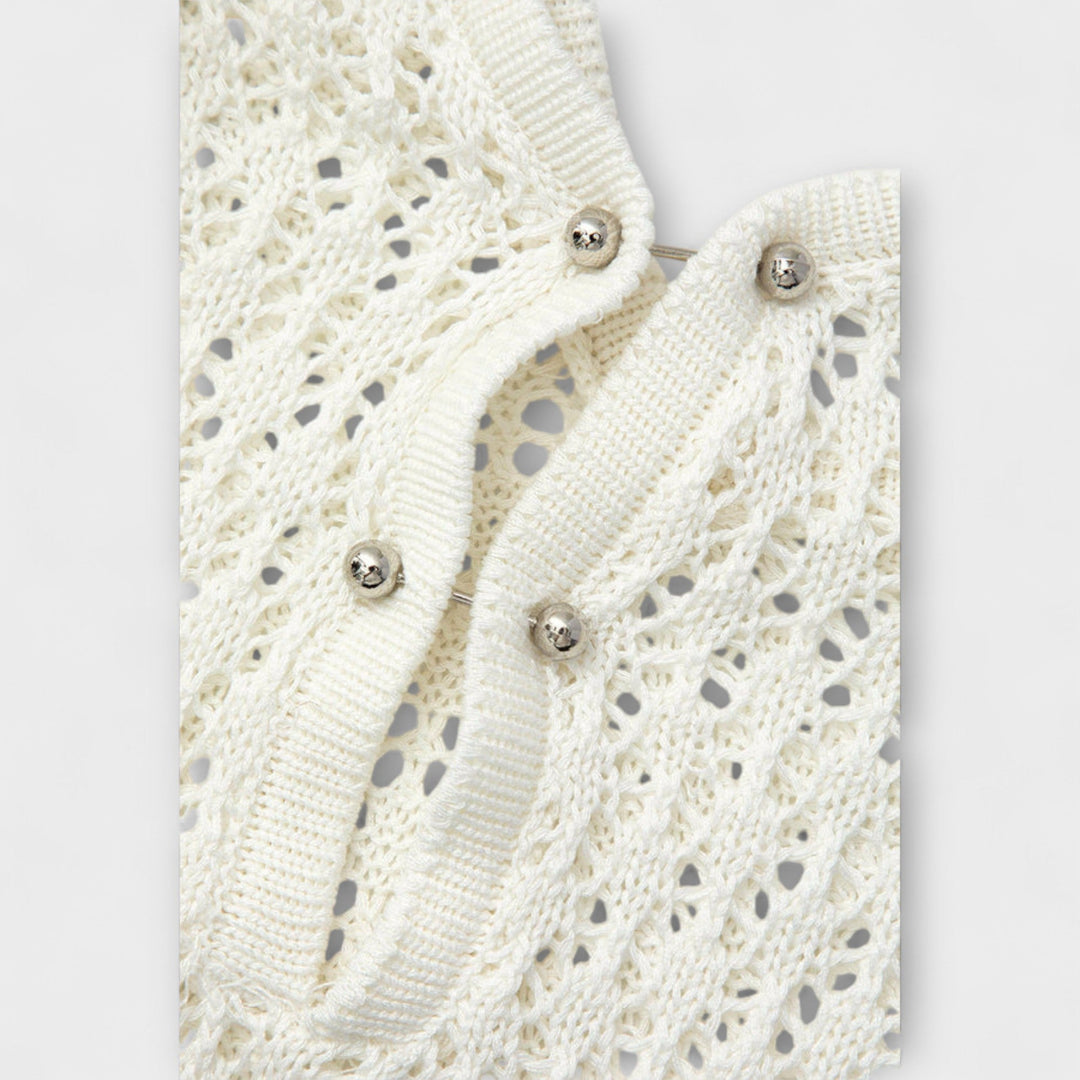Anne - Luna Beach Dress in White